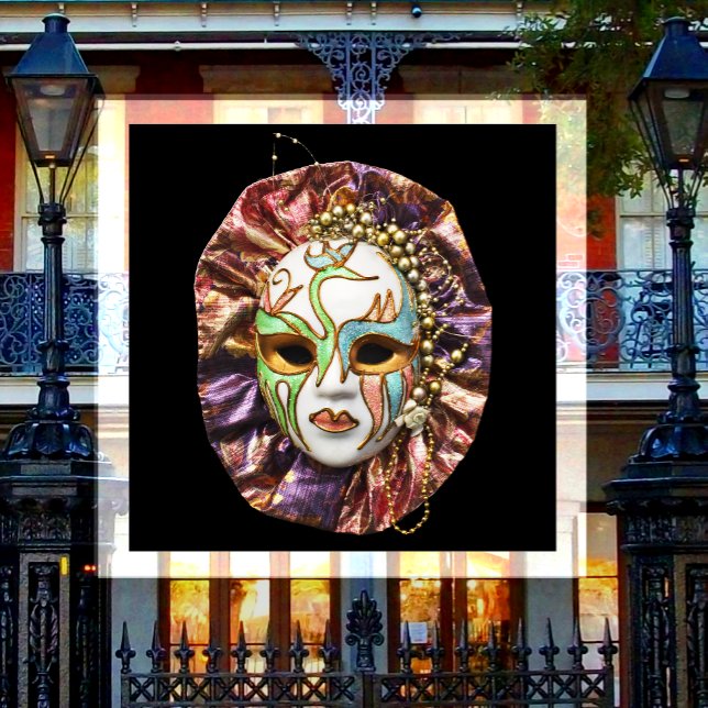 Masquerade, Mardi Gras, Carnival Mask Magnet (Creator Uploaded)