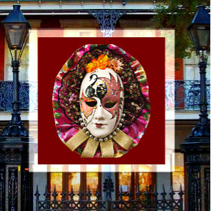 Masquerade, Mardis Gras Mask  Magnet