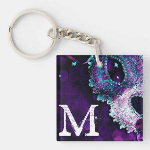 Masquerade Mask Costume Halloween Mardi Key Chain