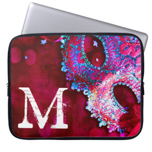 Masquerade Mask Costume Monogram 15" Laptop Case