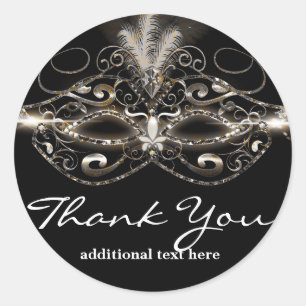 Masquerade Mask Elegant Party Favour Sticker