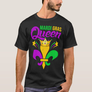 Masquerade Mask Mardi Gras Princess Beads T-Shirt