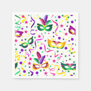 Masquerade Mask Paper Napkins, Elegant Party Napkin