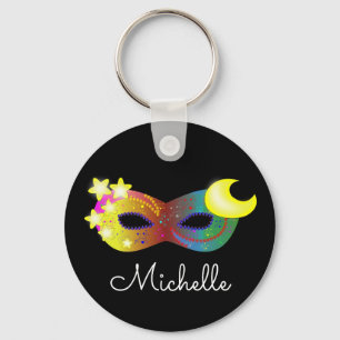 Masquerade Mask Personalized  Keychain
