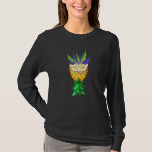 Masquerade Mask Swinger Upside Down Pineapple T-Shirt