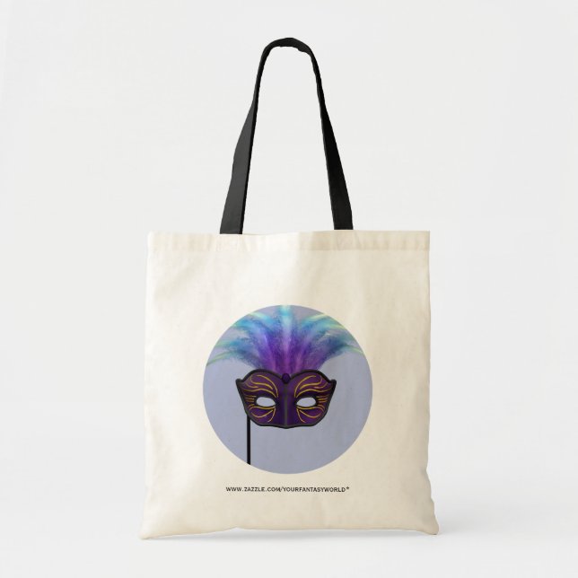 Masquerade Mask Tote Bag (Front)