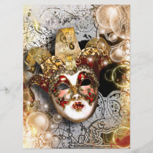 Masquerade mask venetian mardi gras party invitation