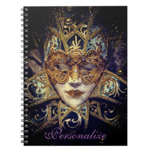 Masquerade mask Victorian elegant gothic Notebook