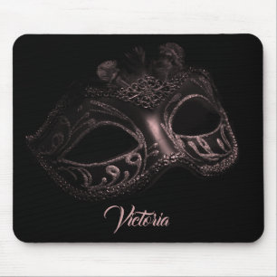 Masquerade Monogrammed Mouse Pad