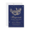 Masquerade navy blue gold glitter mask Sweet 16