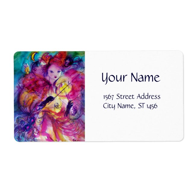 MASQUERADE NIGHT Carnival Musician in Pink Costume (Front)