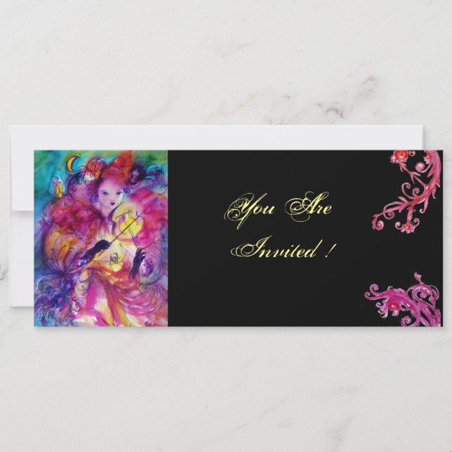 MASQUERADE NIGHT PARTY INVITATION (Front)