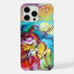 MASQUERADE NIGHT / RED YELLOW JESTER MONOGRAM iPhone 15 PRO MAX CASE