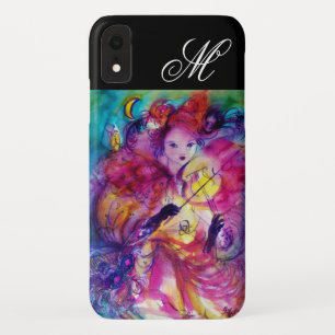 MASQUERADE NIGHT VIOLINIST AND OWL Monogram iPhone XR Case