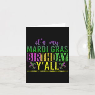 Masquerade Parade Birthday Celebration Party Mardi Card