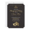 Masquerade Party Birthday Gold Mask Invite