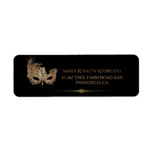 Masquerade Party Chic Gold Masque