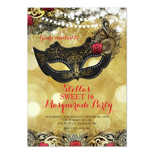 MASQUERADE PARTY INVITATION