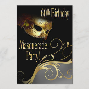 Masquerade Party Invitation for Norma