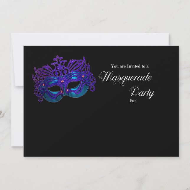 Masquerade Party Invite (Front)