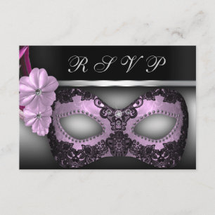 Masquerade Party RSVP Invite