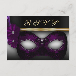 Masquerade Party RSVP Invite