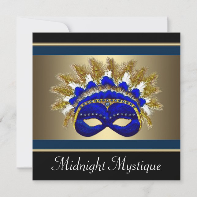 Masquerade Prom Invitations (Front)