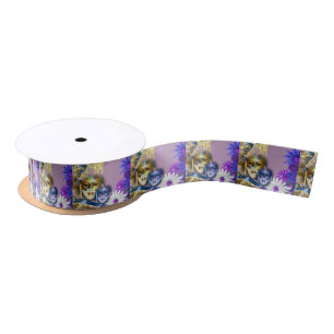 Masquerade quinceanera venetian mask satin ribbon