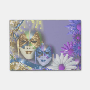 Masquerade quinceanera Venetian masks Post-it Notes