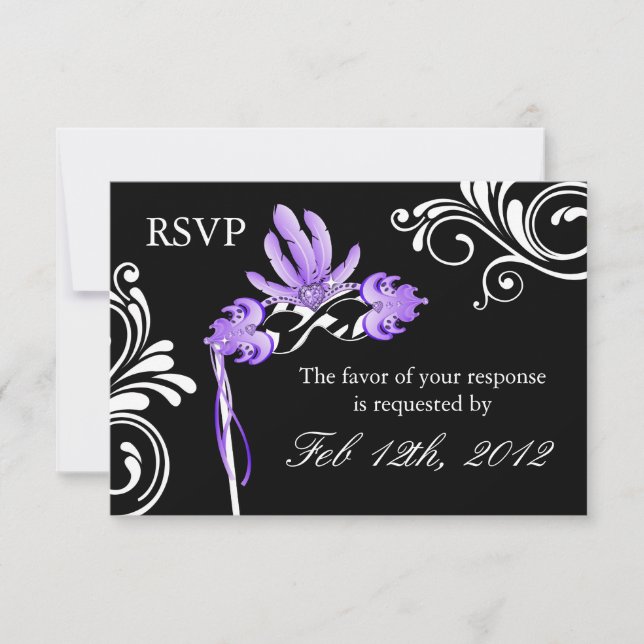 Masquerade Reply Cards (Front)