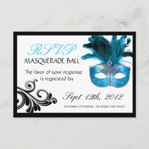 Masquerade Reply Cards 3.5" X 5"