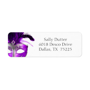 Masquerade RSVP Labels