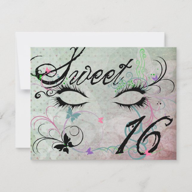 Masquerade Sweet 16 (alt)  Invitations (Front)