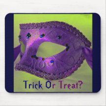"Masquerade" Trick Or Treat Mousepad- Customizable