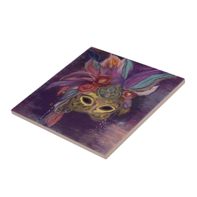 MASQUERADE VENICE  ART      TILE (Side)