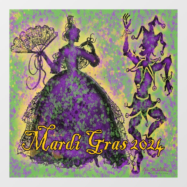 Masquerade Window Cling (Sheet)