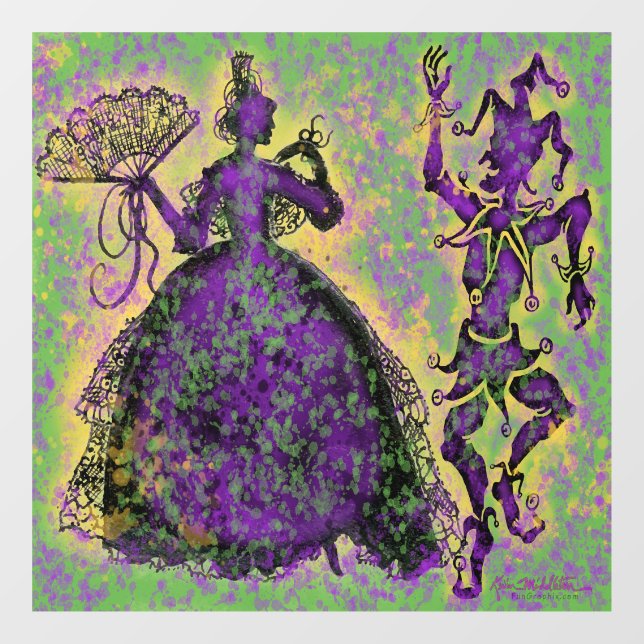 Masquerade Window Cling (Sheet)