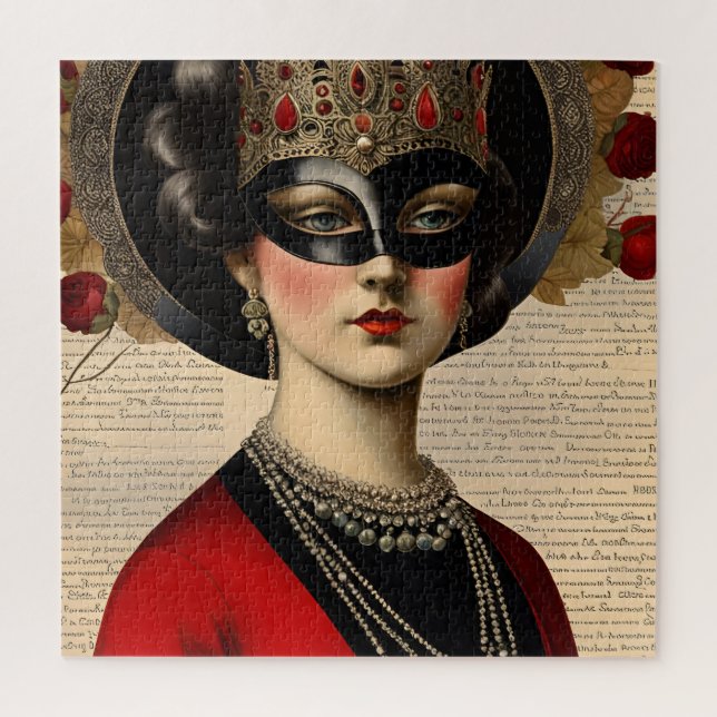  Masquerade  Woman Jigsaw Puzzle (Vertical)