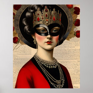 Masquerade Woman Poster
