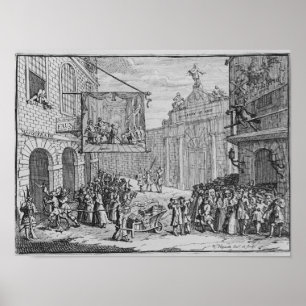 Masquerades and Operas, Burlington Gate, 1724 Poster