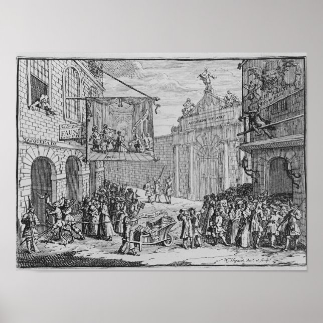 Masquerades and Operas, Burlington Gate, 1724 Poster (Front)