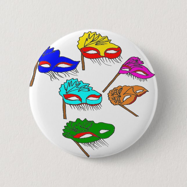 MASQUES1.png 2 Inch Round Button (Front)