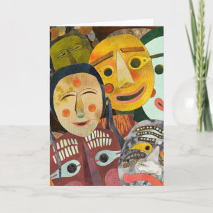 Masques coréens traditionnels : Carte vide