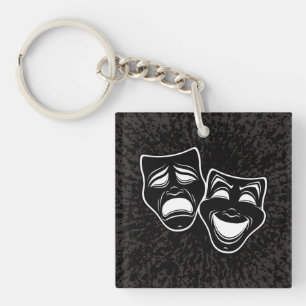 Masques de Comédie et de Tragédie Noir et Blanc In