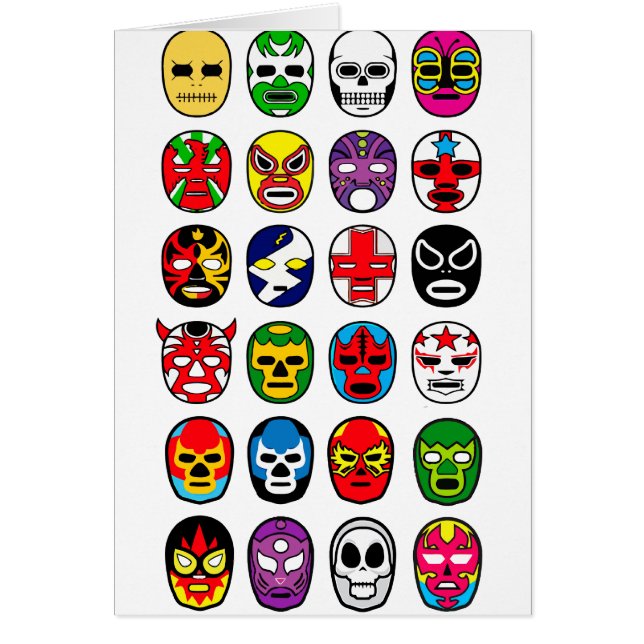 Masques de lutte mexicains de Lucha Libre Luchador (Devant)