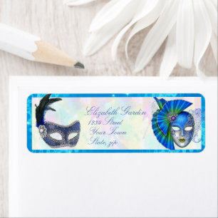 Masques de masquerade Mardi Gras Élégant Adresse d