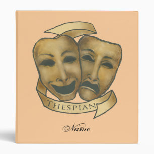 Masques de théspiens Classeur nom personnalisé d'a