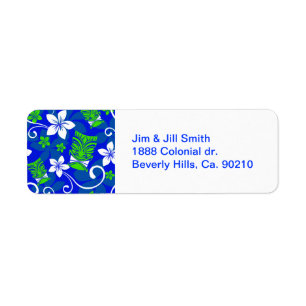 Masques floraux de Tiki d'île bleue
