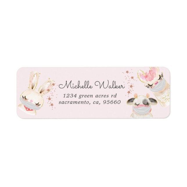 masques visage pour bébés mignons adresse de retou (Devant)