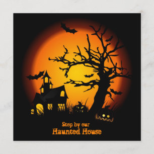 Masquez les invitations hantées de Halloween de
